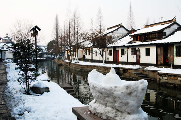 朱家角雪景