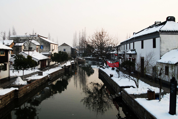 朱家角雪景